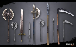 unity RPG游戏兵器资源包RPG Basic Weapon Pack-3d模型
